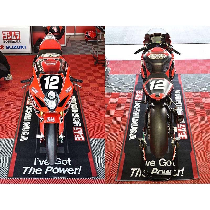 Genuine YOSHIMURA Motorcycle Garage Mat 220cm x 100cm- Panigale V4